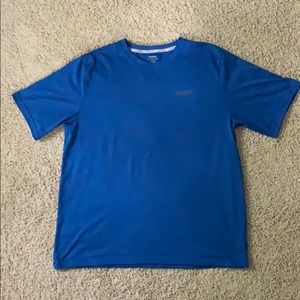 Royal Blue Reebok Workout Short Sleeve Shirt
